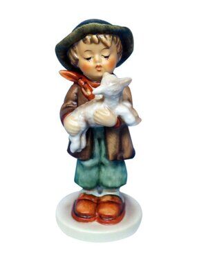 VTG GOEBEL HUMMEL 68/2/0 "The Lost Sheep" Figurine - TMK-5 w/ © & Last Bee - EVC